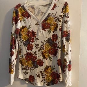 Time and tru floral flannel